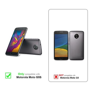 Motorola MOTO G5S Etui Cover Kæde (Sort)