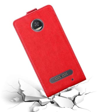 Motorola MOTO Z2 Pungetui Flip Cover (Rød)