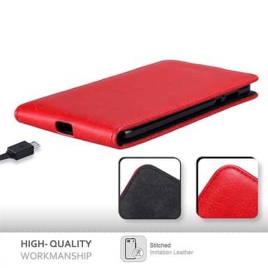Motorola MOTO Z2 Pungetui Flip Cover (Rød)