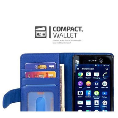 Sony Xperia M5 Pungetui Cover (Blå)