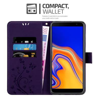 Samsung Galaxy J4 PLUS Pungetui Cover Case (Lilla)