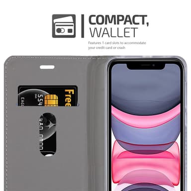 iPhone 11 Pungetui Cover Case (Grå)