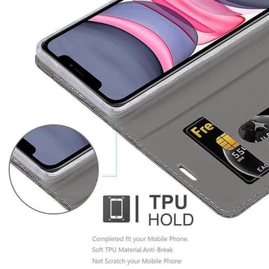 iPhone 11 Pungetui Cover Case (Grå)