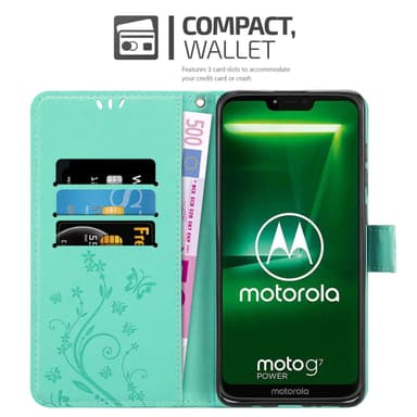 Motorola MOTO G7 POWER Pungetui Cover Case (Turkis)