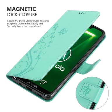 Motorola MOTO G7 POWER Pungetui Cover Case (Turkis)