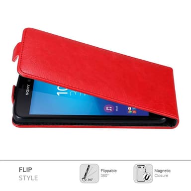 Sony Xperia M4 AQUA Pungetui Flip Cover (Rød)