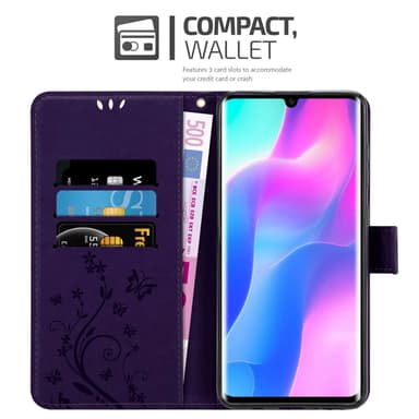 Xiaomi Mi NOTE 10 LITE Pungetui Cover Case (Lilla)