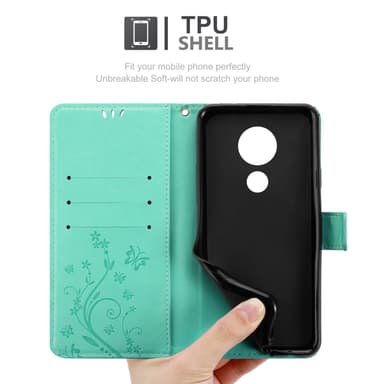 Motorola MOTO G7 POWER Pungetui Cover Case (Turkis)