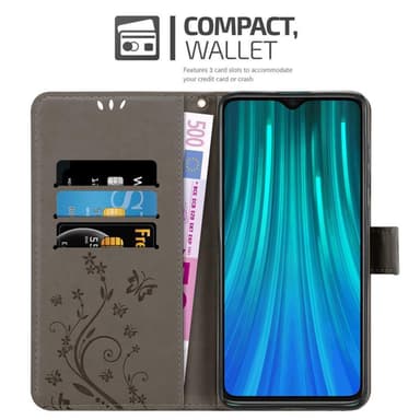 Xiaomi RedMi NOTE 8 PRO Pungetui Cover Case (Grå)