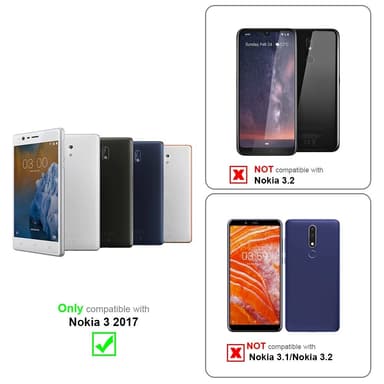 Nokia 3 2017 Cover Etui Case (Sort)