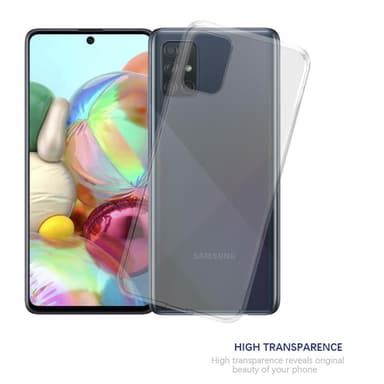 Samsung Galaxy A71 4G Cover TPU Etui (Gennemsigtig)