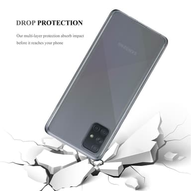 Samsung Galaxy A71 4G Cover TPU Etui (Gennemsigtig)