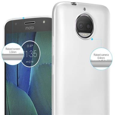 Motorola MOTO G5S PLUS Cover Etui Case (Sølv)