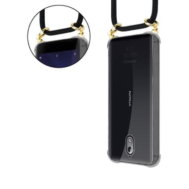 Nokia 3.1 Etui Cover Kæde (Sort)