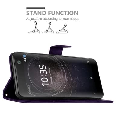 Sony Xperia XA2 Pungetui Cover Case (Lilla)