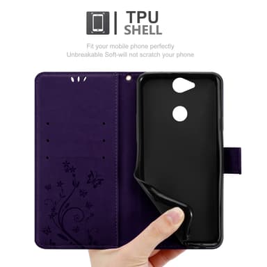 Sony Xperia XA2 Pungetui Cover Case (Lilla)