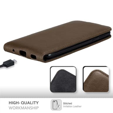 HTC U PLAY Pungetui Flip Cover (Brun)