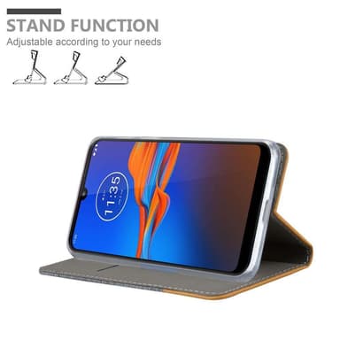 Motorola MOTO E6 PLUS Pungetui Cover Case (Grå)