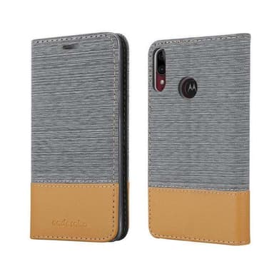 Motorola MOTO E6 PLUS Pungetui Cover Case (Grå)