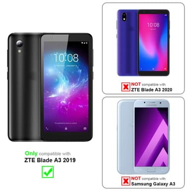 ZTE Blade A3 2019 Cover Etui Case (Brun)