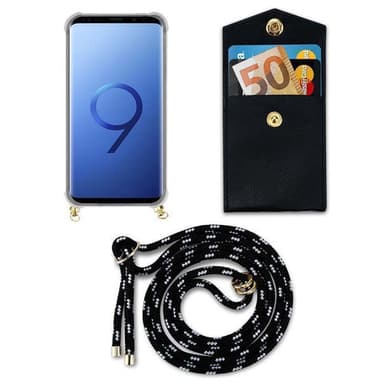 Samsung Galaxy S9 Etui Cover Kæde (Sort)
