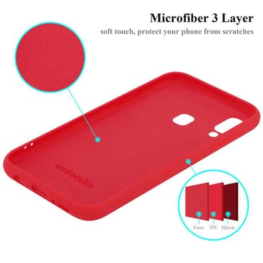 Samsung Galaxy A40 Cover Etui Case (Rød)