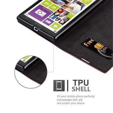 Nokia Lumia 1020 Cover Etui Case (Brun)