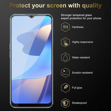Oppo A16s / A54s Skærmbeskytter Beskyttelsesglas