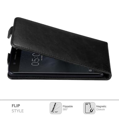 Nokia 5 2017 Pungetui Flip Cover (Sort)