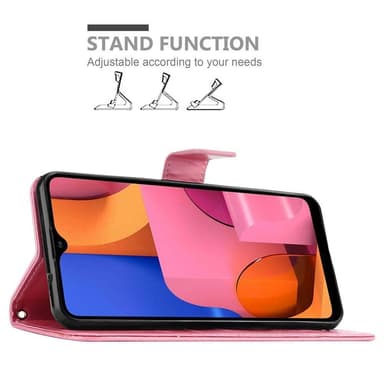 Samsung Galaxy A20s Pungetui Cover Case (Lyserød)