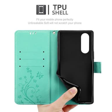 Sony Xperia 5 Pungetui Cover Case (Turkis)