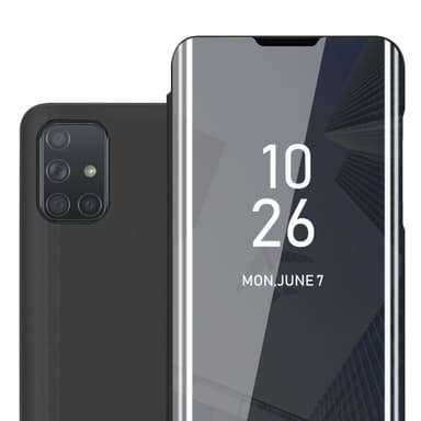 Samsung Galaxy A71 4G Pungetui Cover Case (Sort)