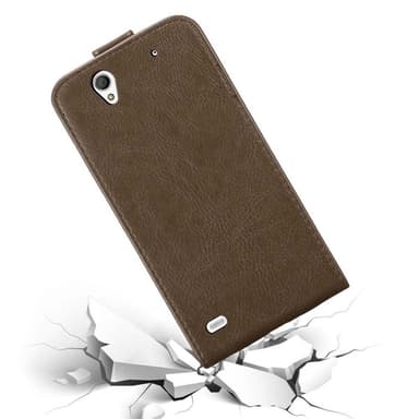 Sony Xperia C4 Pungetui Flip Cover (Brun)