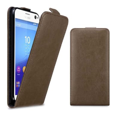Sony Xperia C4 Pungetui Flip Cover (Brun)