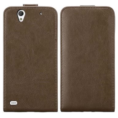 Sony Xperia C4 Pungetui Flip Cover (Brun)