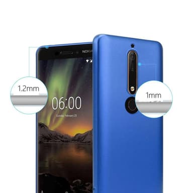 Nokia 6.1 Cover Etui Case (Blå)
