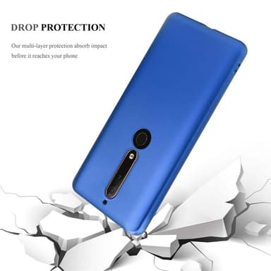 Nokia 6.1 Cover Etui Case (Blå)