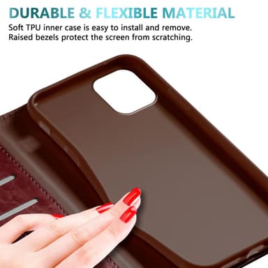 iPhone 11 PRO Pungetui Cover Case (Rød)