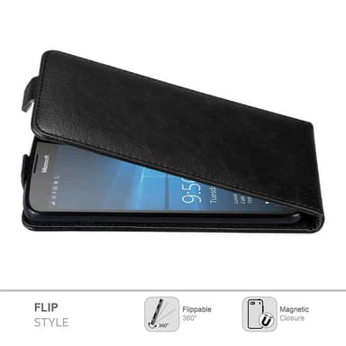Nokia Lumia 950 XL Pungetui Flip Cover (Sort)