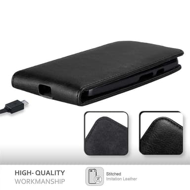 Motorola MOTO G2 Pungetui Flip Cover (Sort)