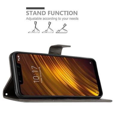 Xiaomi Pocophone F1 Pungetui Cover Case (Grå)
