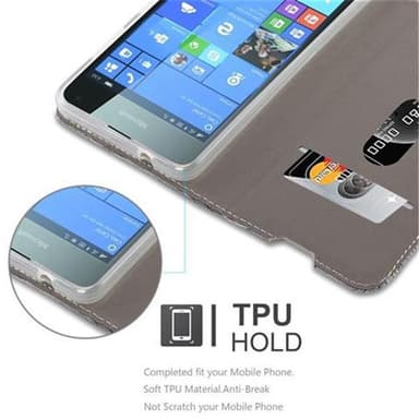 Nokia Lumia 650 Pungetui Cover Case (Grå)