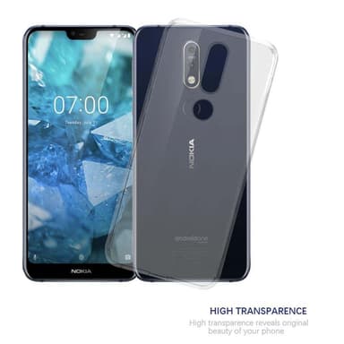 Nokia 7.1 Cover TPU Etui (Gennemsigtig)