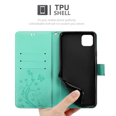 Samsung Galaxy A22 5G Pungetui Cover Case (Turkis)