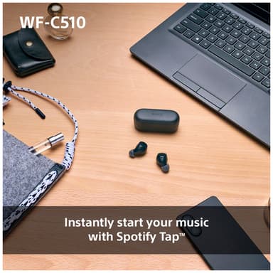 Sony WF-C510 true wireless in-ear høretelefoner (gul)