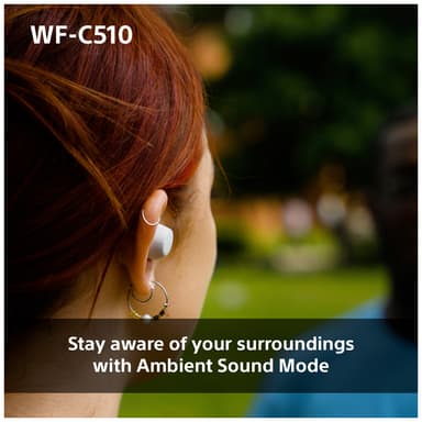 Sony WF-C510 true wireless in-ear høretelefoner (hvid)