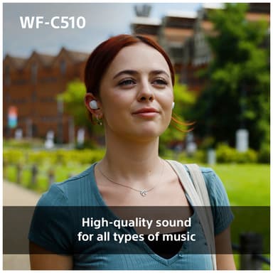 Sony WF-C510 true wireless in-ear høretelefoner (gul)