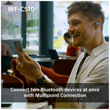 Sony WF-C510 true wireless in-ear høretelefoner (gul)
