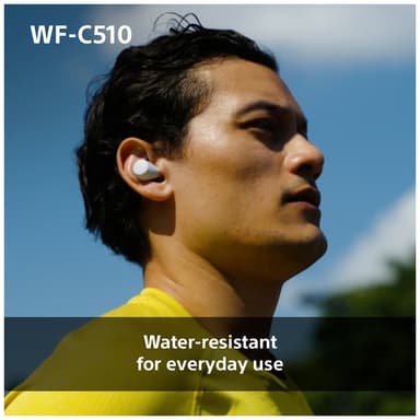 Sony WF-C510 true wireless in-ear høretelefoner (gul)