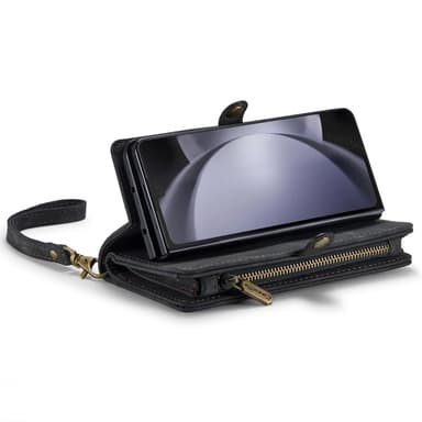 Samsung Galaxy Z Fold6 5G CASEME Multikortspor Stativ Telefondæksel - Sort